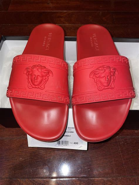 fake versace slides vs real